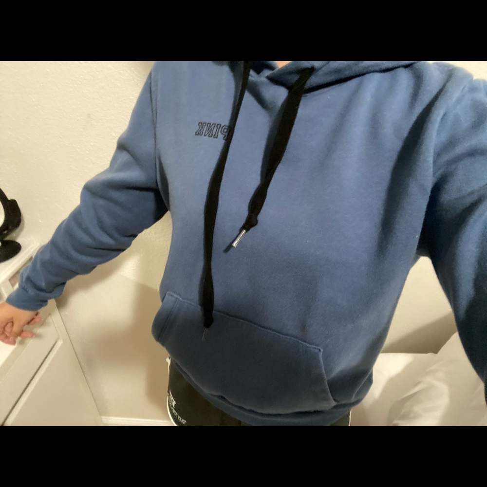 blue PINK hoodie